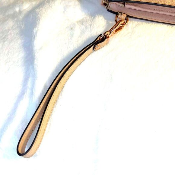 Michael Kors Jet Set Travel double Zip Wristlet - Picture 13 of 15